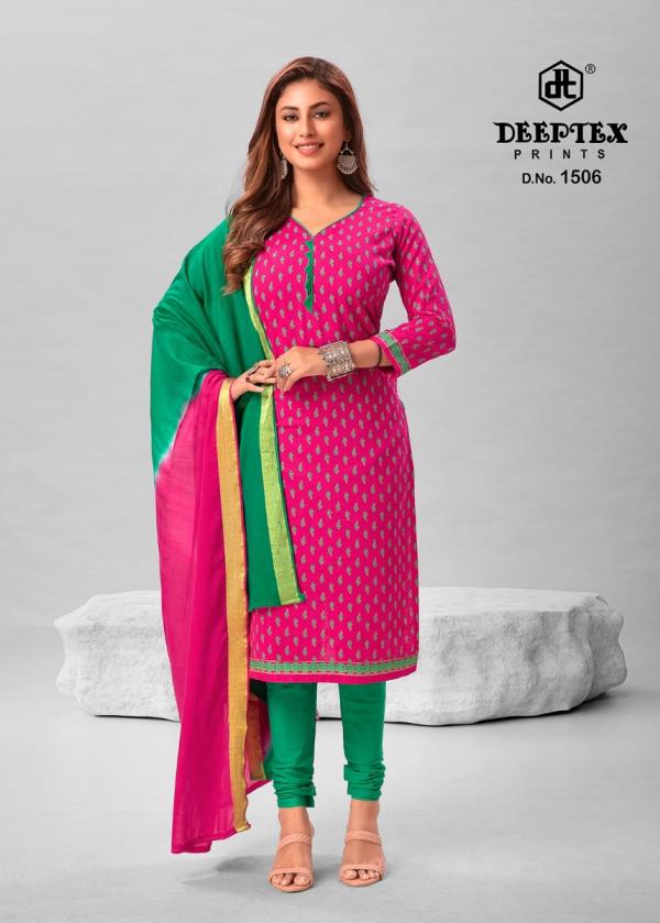 Deeptex Traditional Vol 15 Cotton Designer Dress Material Collection